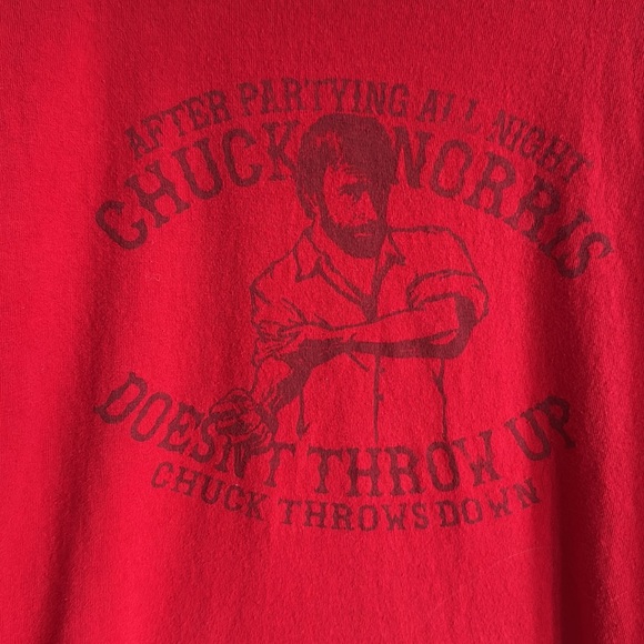 Vintage Chuck Norris T-Shirt / Chuck Norris Throws Down / Large - Picture 4 of 6